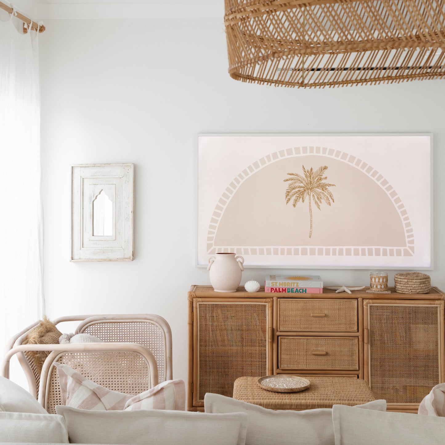 Bronze Palms TV Art