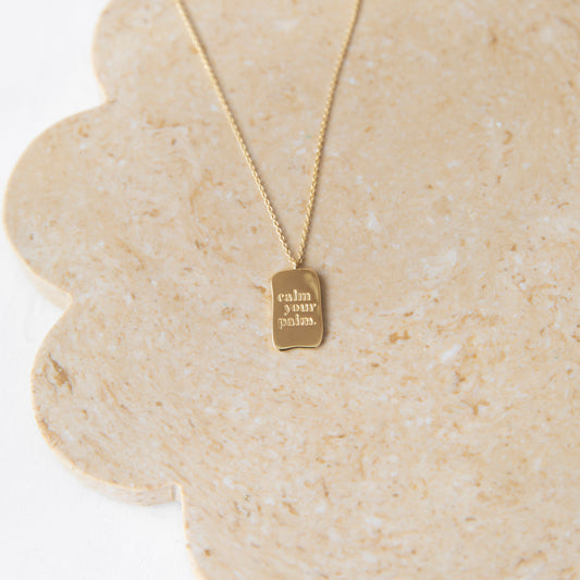 Calm Your Palm Necklace