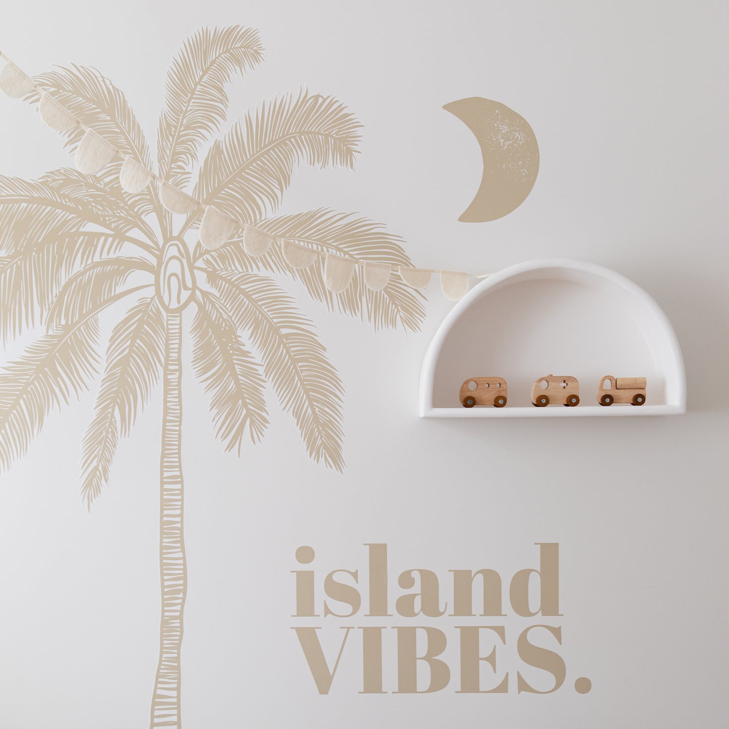 Island Vibes Palm Tree Decal Set