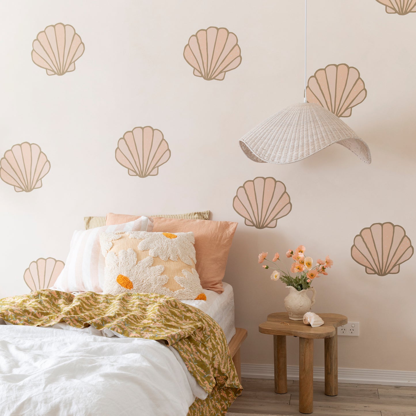 Seashell Decals Pink