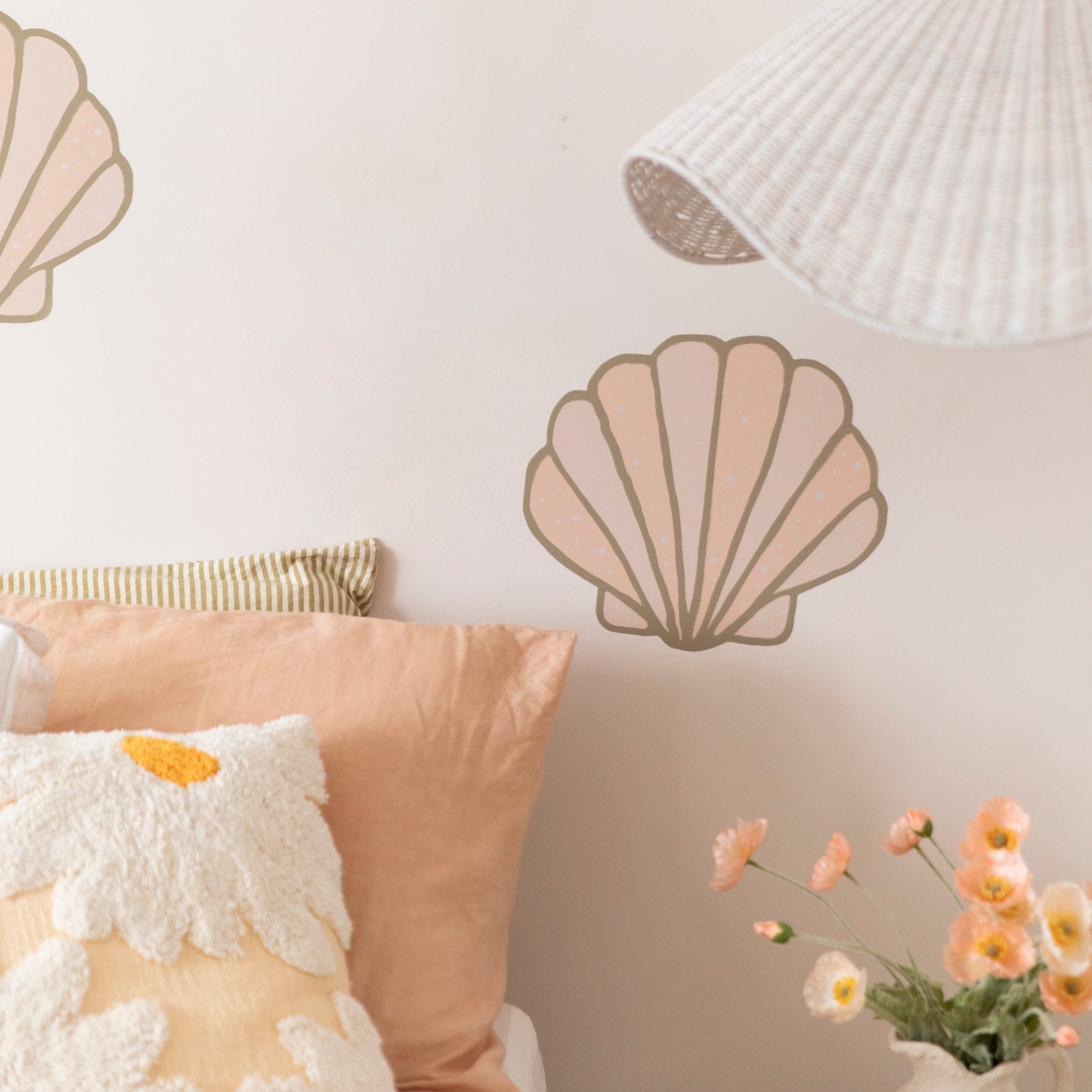 Seashell Decals Pink