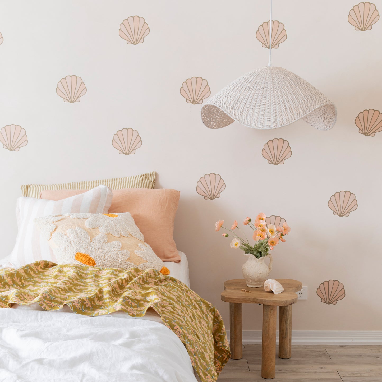 Seashell Decals Pink