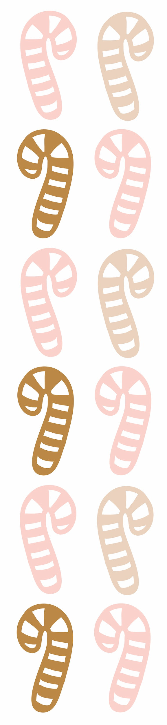 Boho Candy Cane Decals