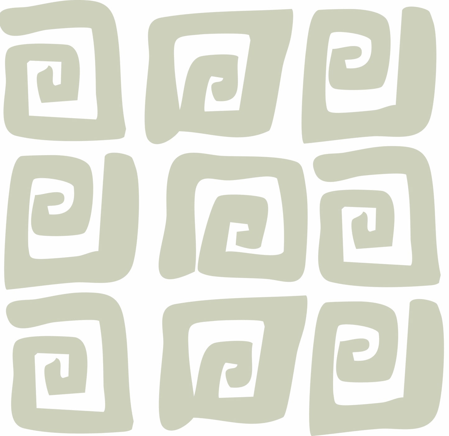 light green squiggly decals removable wall decor