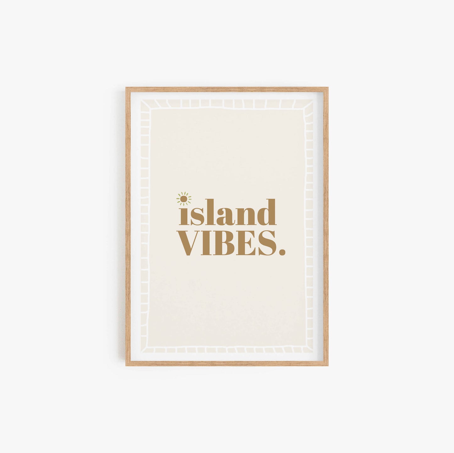 Island Vibes Neutral Print