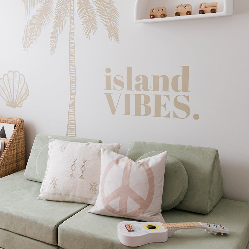 Island Vibes. Word Decal