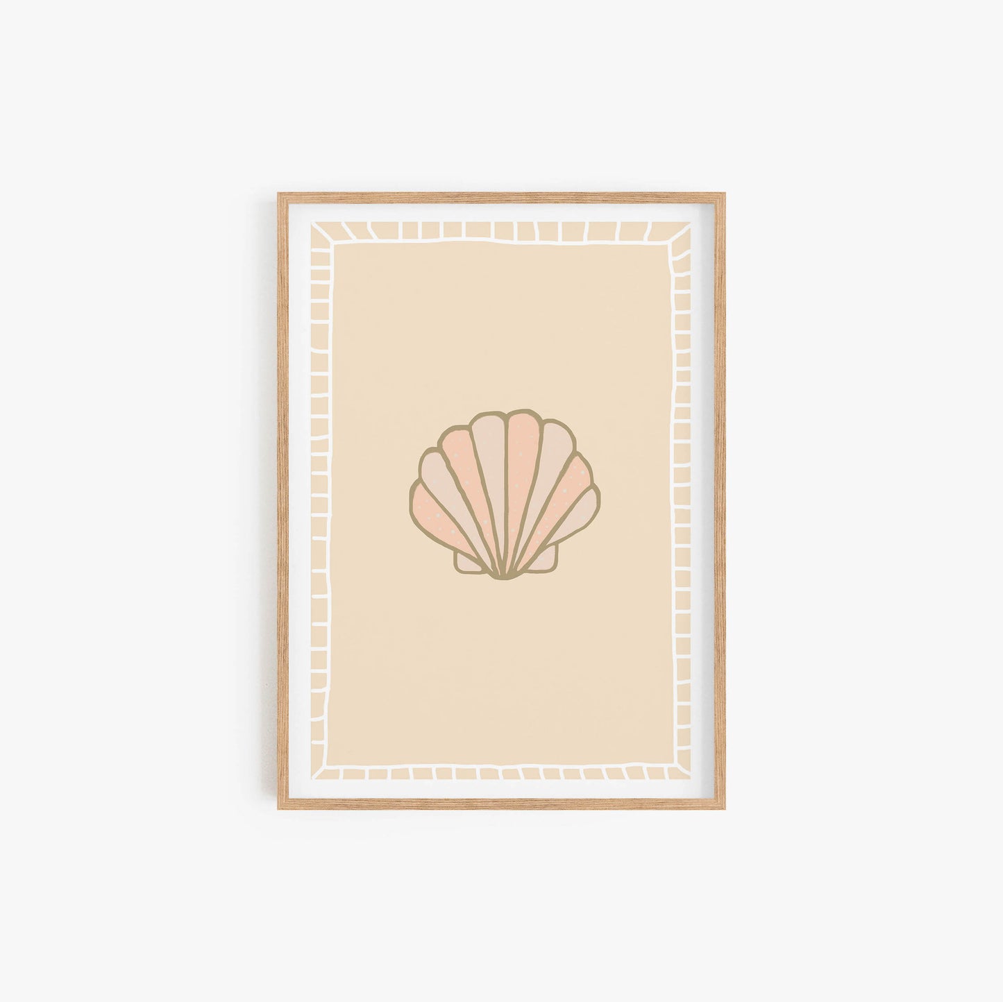 Nude Shell Print