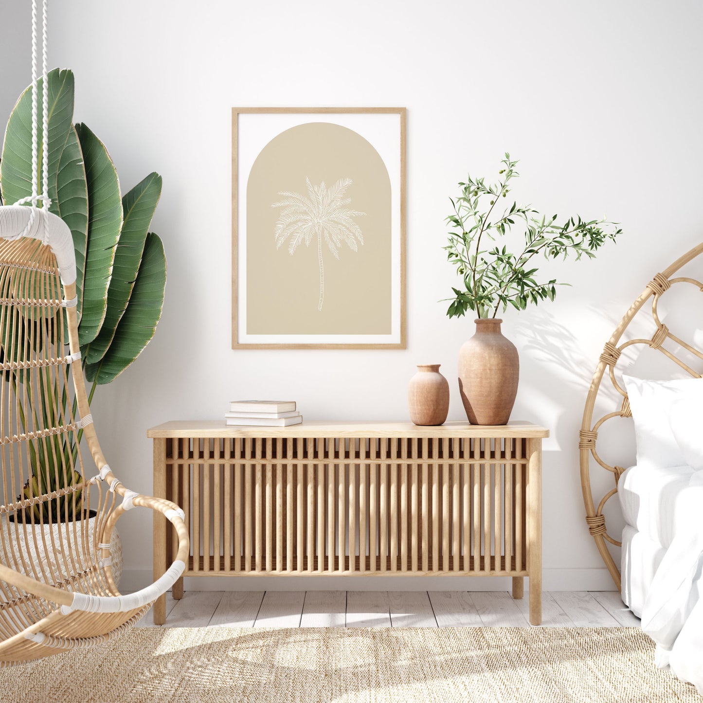 Paradise Palm Sand Print
