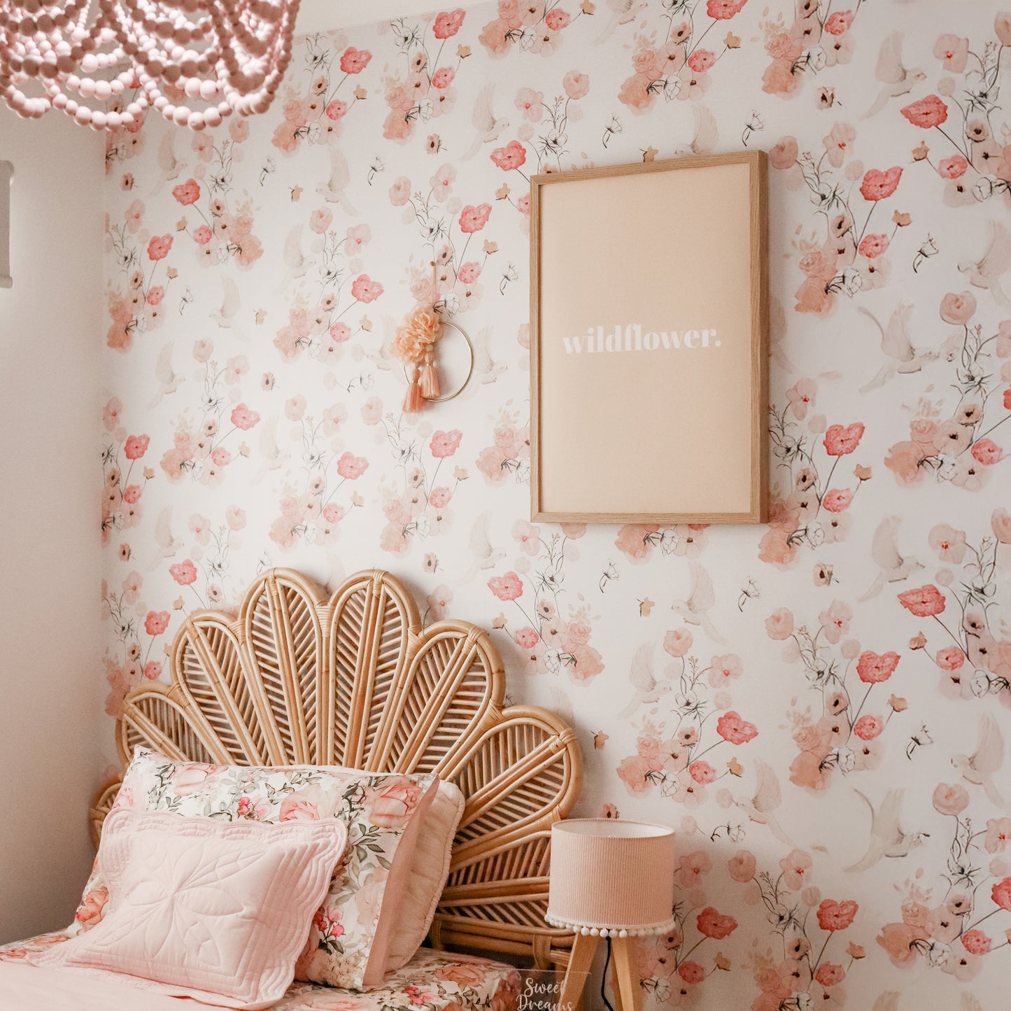 Wildflower Peach Print