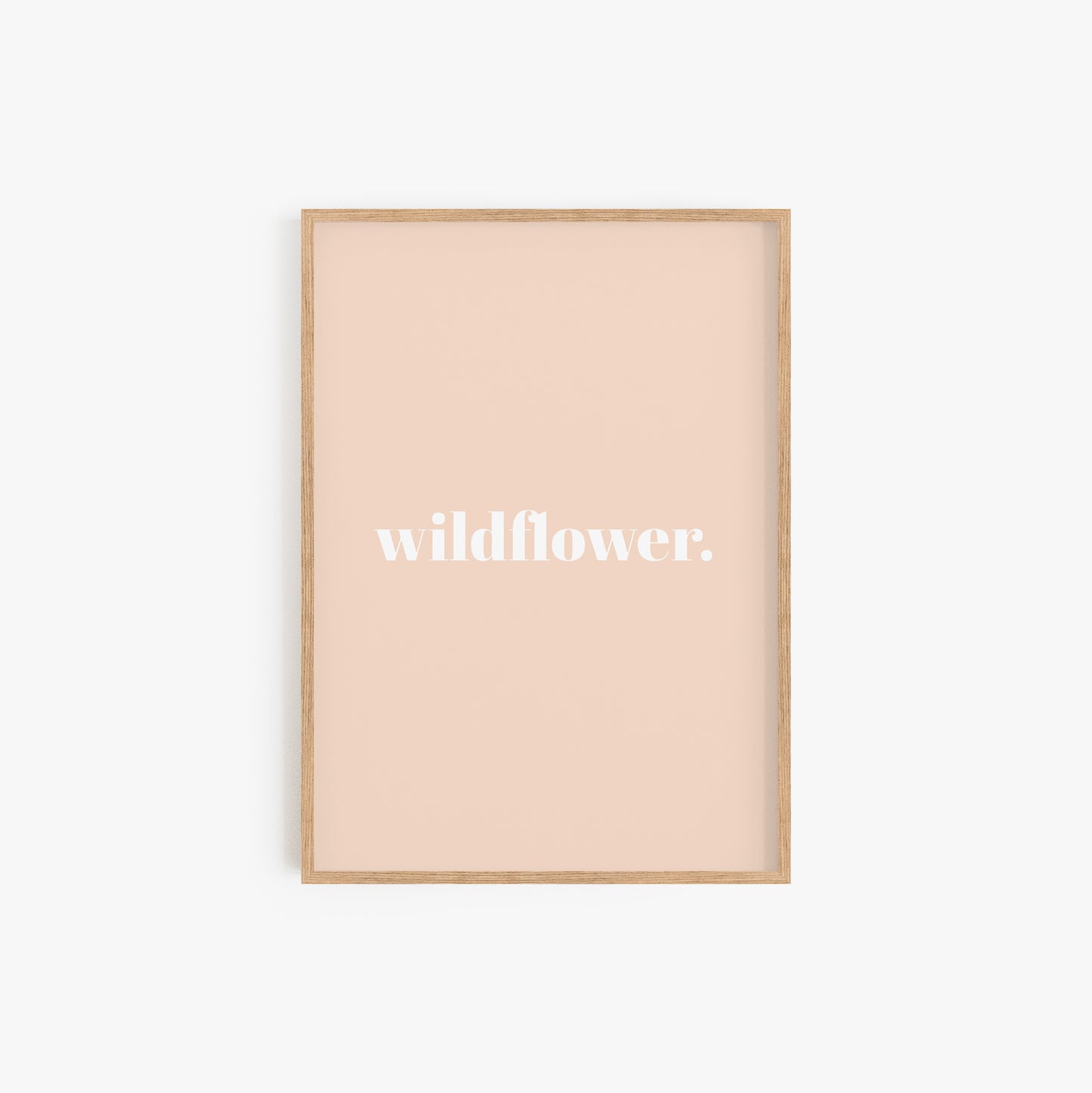 Wildflower Peach Print
