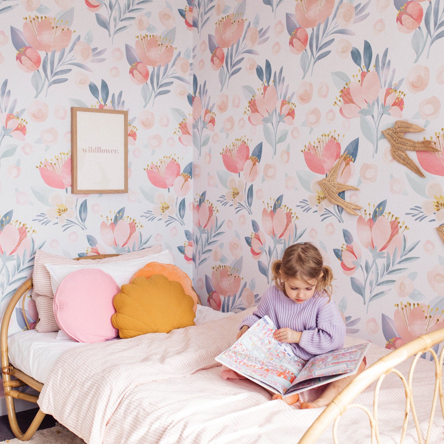 Wildflower Retro Print