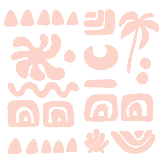 Bohemian Decals in Pink