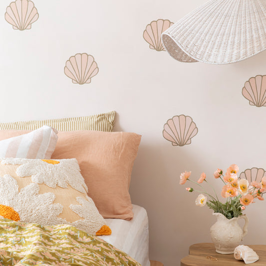 Seashell Decals Pink