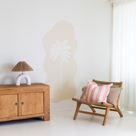 Wavy Paradiso Palm Sea Shell Decal
