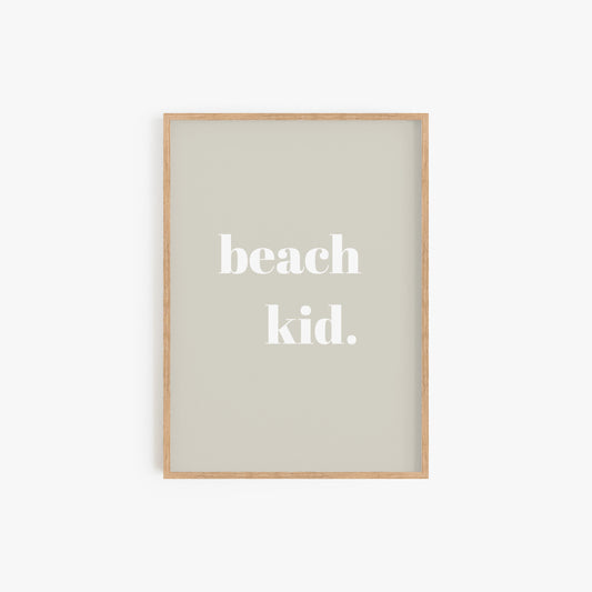 Beach Kid Tan Print