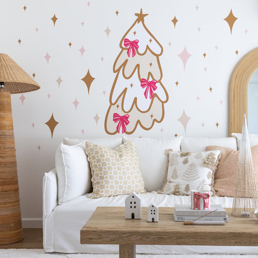 Boho Noel Christmas Tree Decal