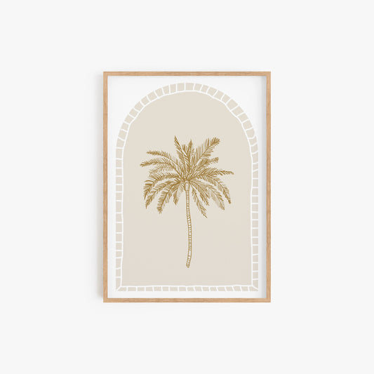 Bronze Palms Print
