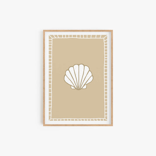 Brown Shell Print