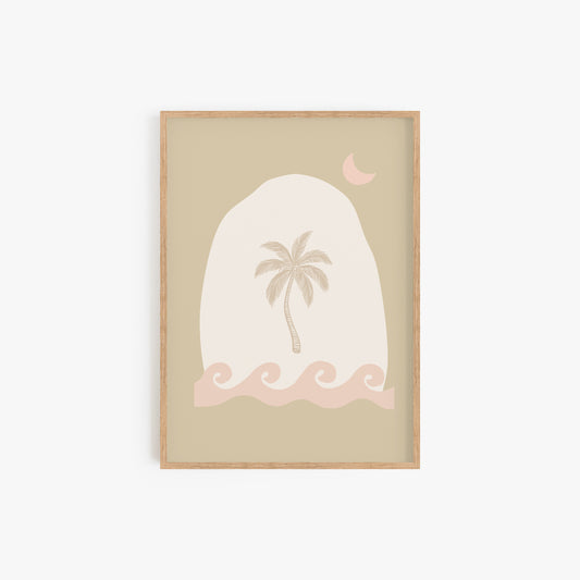 Dreams by the Sea Pink Print