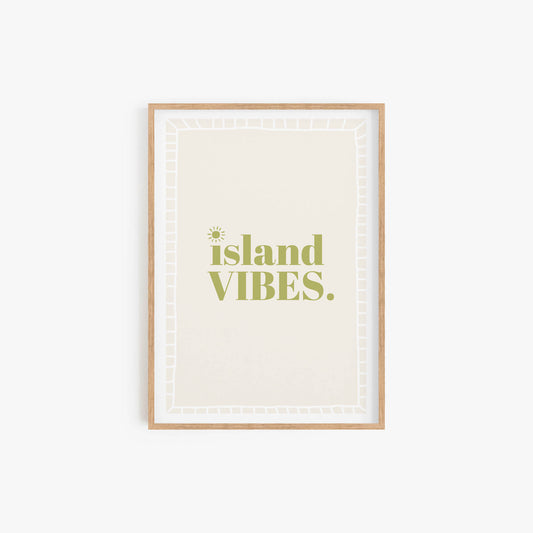 Island Vibes Green Print