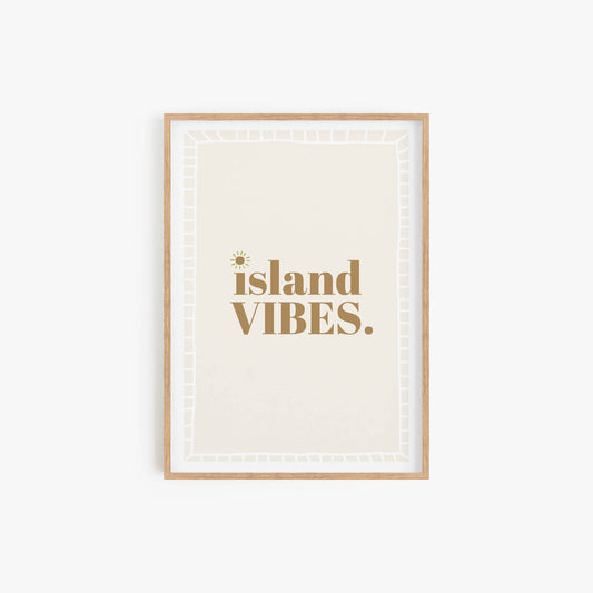 Island Vibes Neutral Print