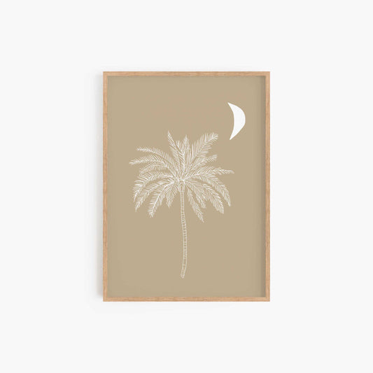 Moonshine Palm Print
