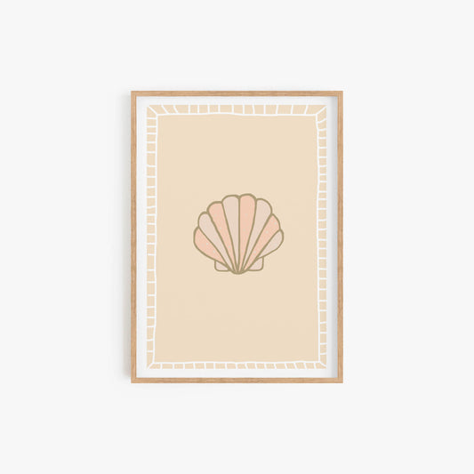 Nude Shell Print