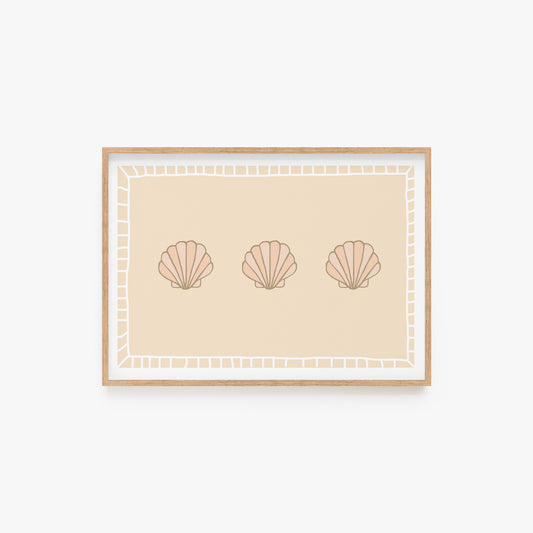 Nude Shells Trio Print