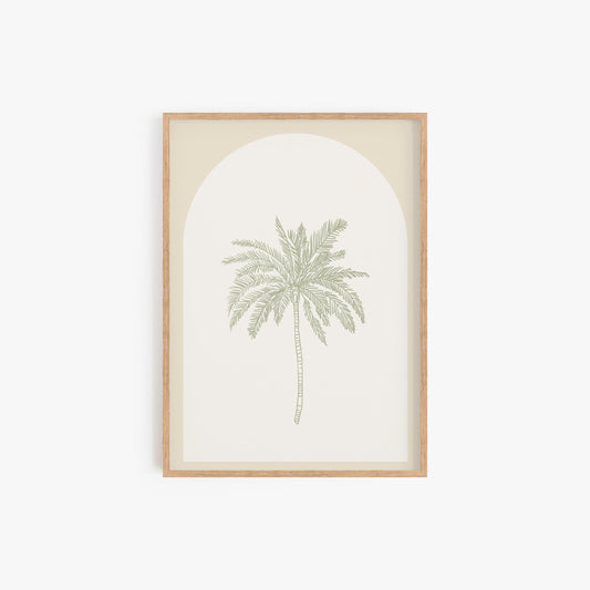 Paradise Palm Sage Print