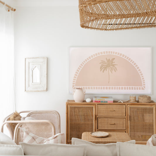 Peachy Palms TV Art