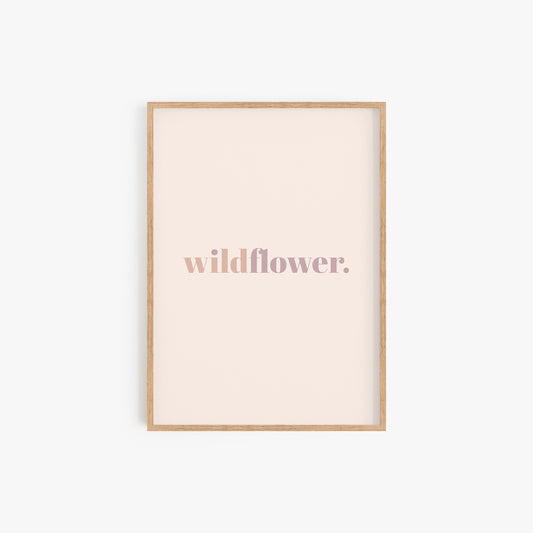 Wildflower Retro Print