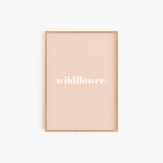 Wildflower Peach Print
