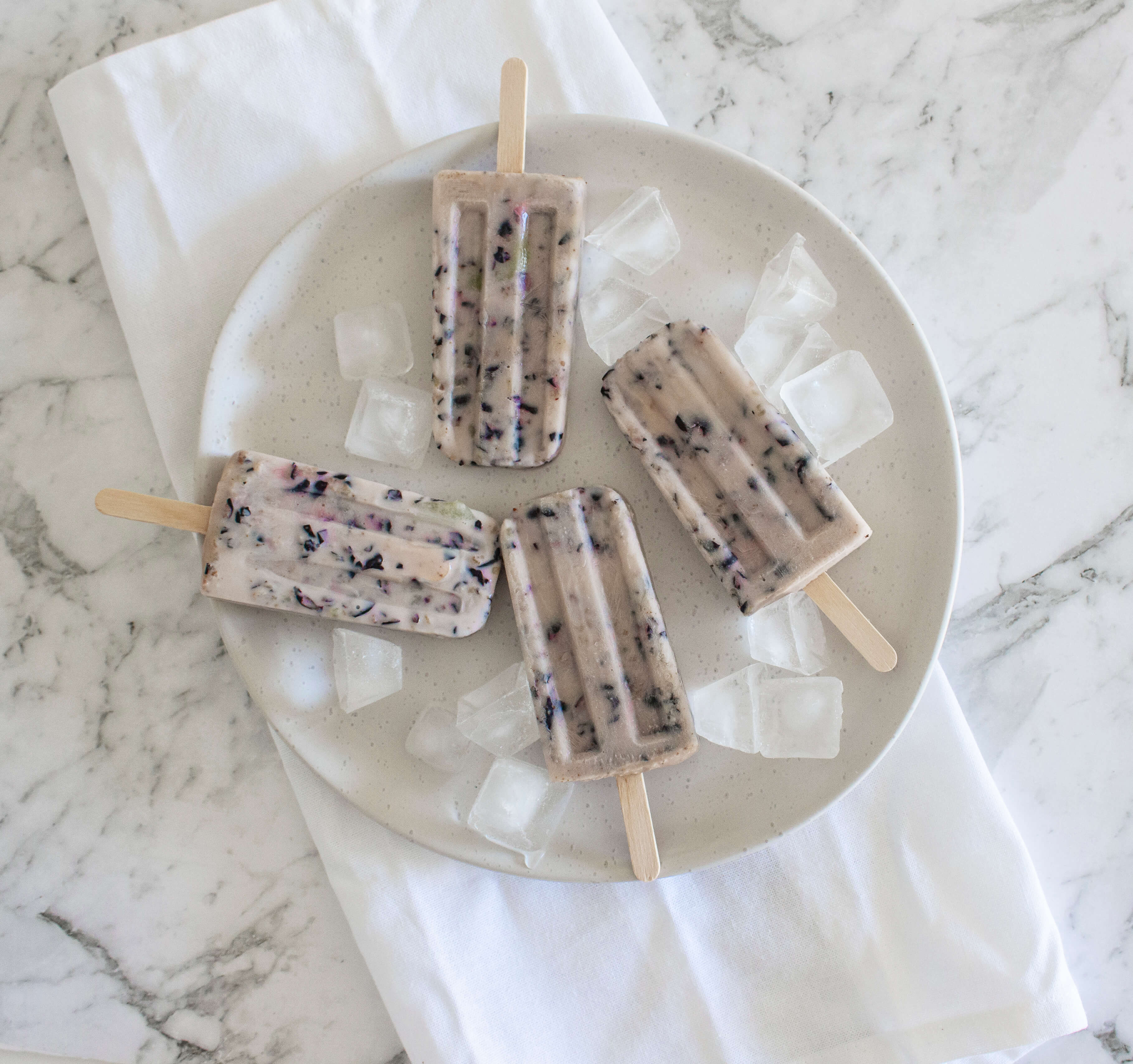 blueberry coconut popsicles