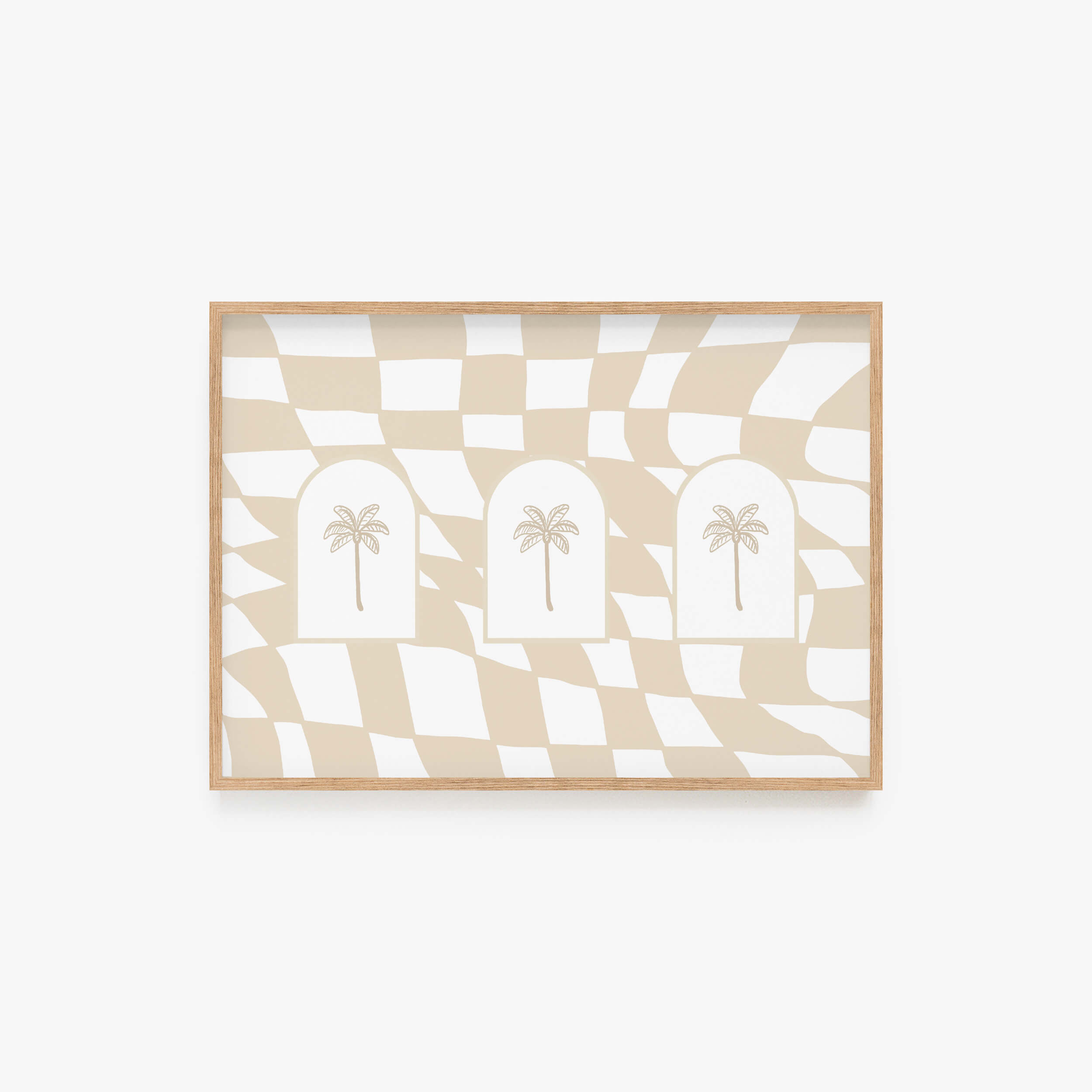Checkered Trio of Palms