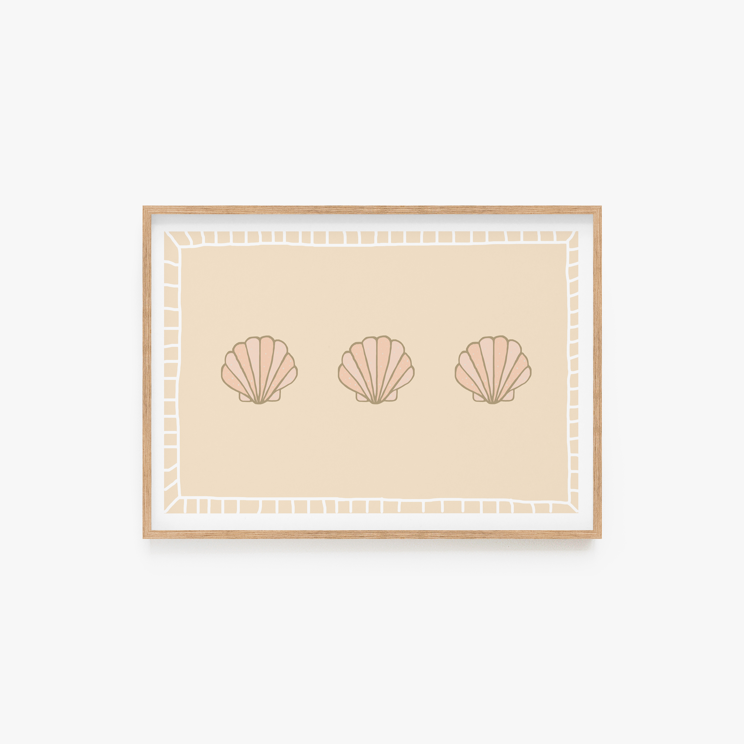 Nude Shells Trio Fine Art Print